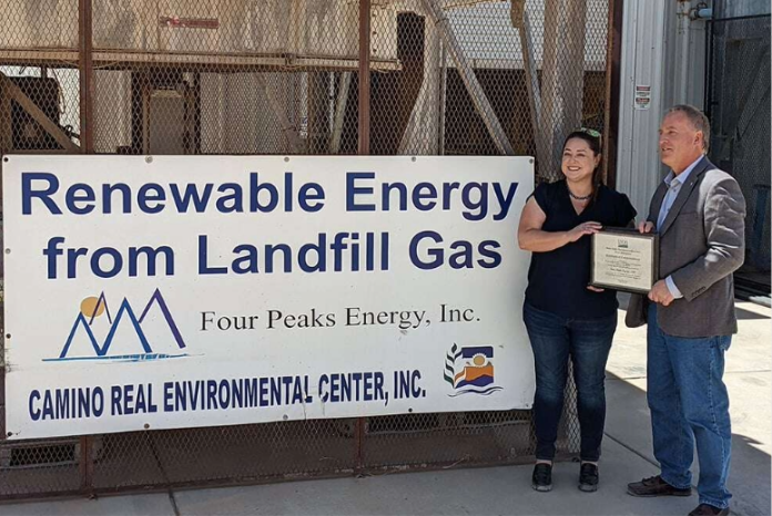 Benny Benson Accepts Award - Four Peaks Energy