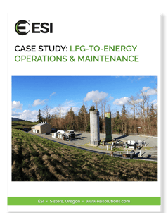 CASE STUDY- LFG-TO-ENERGY  OPERATIONS & MAINTENANCE  - ESI Case Study - COVER - 2